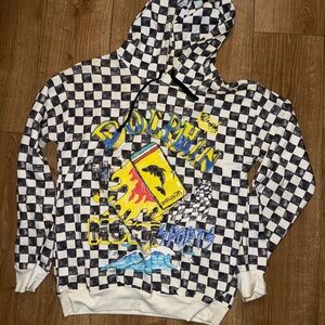 Pink Dolphin Checkered Hoodie